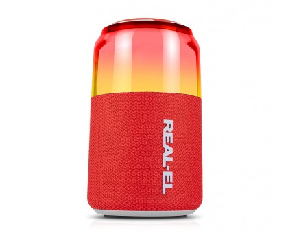 Колонка REAL-EL X-705 RED (5Вт, Bluetooth, USB, RGB, TWS, Type C, 1800мА*год) Колонка REAL-EL X-705 RED (5Вт, Bluetooth, USB, RGB, TWS, Type C, 1800мА*год)
