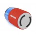 Колонка REAL-EL X-705 RED (5Вт, Bluetooth, USB, RGB, TWS, Type C, 1800мА*год)