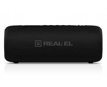 Колонка REAL-EL X-715 Black (10Вт, Bluetooth, USB, RGB, TWS, Type C, 2000мА*год)