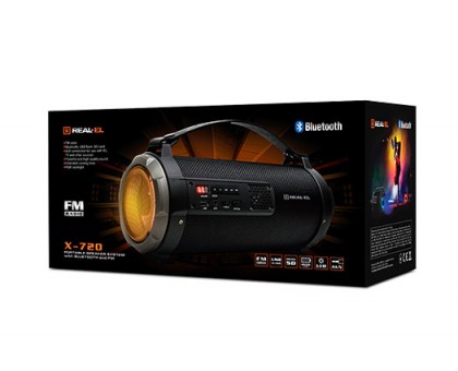 Колонка REAL-EL X-720 Black (bluetooth, підсвічування) Колонка REAL-EL X-720 Black (bluetooth, підсвічування)