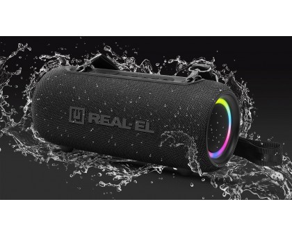 Колонка REAL-EL X-725 Black (15Вт, Bluetooth, USB, RGB, TWS, Type C, 3600мА*год) Колонка REAL-EL X-725 Black (15Вт, Bluetooth, USB, RGB, TWS, Type C, 3600мА*год)