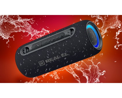 Колонка REAL-EL X-725 Black (15Вт, Bluetooth, USB, RGB, TWS, Type C, 3600мА*год) Колонка REAL-EL X-725 Black (15Вт, Bluetooth, USB, RGB, TWS, Type C, 3600мА*год)