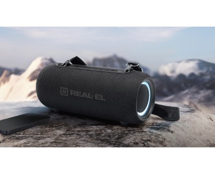 Колонка REAL-EL X-725 Black (15Вт, Bluetooth, USB, RGB, TWS, Type C, 3600мА*год) Колонка REAL-EL X-725 Black (15Вт, Bluetooth, USB, RGB, TWS, Type C, 3600мА*год)