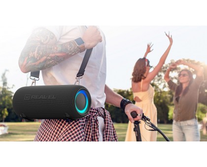 Колонка REAL-EL X-725 Black (15Вт, Bluetooth, USB, RGB, TWS, Type C, 3600мА*год) Колонка REAL-EL X-725 Black (15Вт, Bluetooth, USB, RGB, TWS, Type C, 3600мА*год)