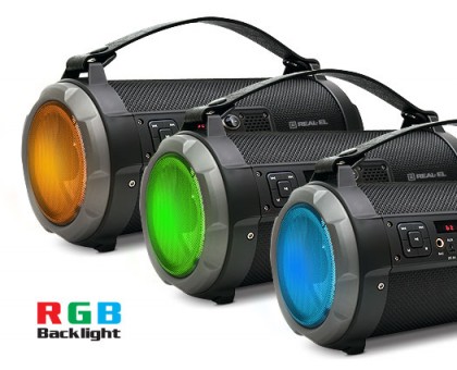 Колонка REAL-EL X-730 Black (bluetooth, підсвічування, караоке) Колонка REAL-EL X-730 Black (bluetooth, підсвічування, караоке)