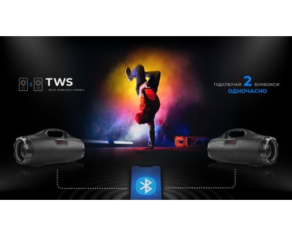 Колонка REAL-EL X-731 Black (18Вт,Bluetooth, FM, USB,microSD,AUX,3600mA*) Колонка REAL-EL X-731 Black (18Вт,Bluetooth, FM, USB,microSD,AUX,3600mA*)