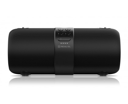 Колонка REAL-EL X-735 Black УЦІНКА (24Вт, Bluetooth, USB, AUX, 3600мА*год)
