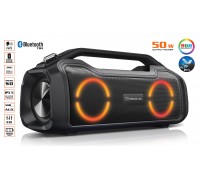 Колонка REAL-EL X-747 Black (50Вт, Bluetooth, AUX, microSD, 2х3600мА*год)