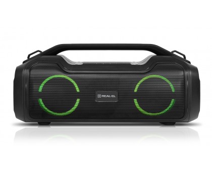 Колонка REAL-EL X-747 Black (50Вт, Bluetooth, AUX, microSD, 2х3600мА*год) Колонка REAL-EL X-747 Black (50Вт, Bluetooth, AUX, microSD, 2х3600мА*год)