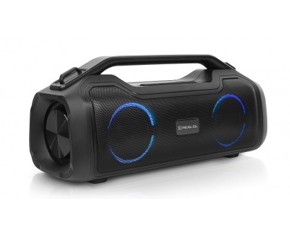 Колонка REAL-EL X-747 Black (50Вт, Bluetooth, AUX, microSD, 2х3600мА*год) Колонка REAL-EL X-747 Black (50Вт, Bluetooth, AUX, microSD, 2х3600мА*год)
