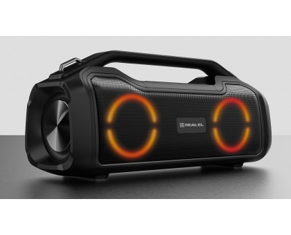 Колонка REAL-EL X-747 Black (50Вт, Bluetooth, AUX, microSD, 2х3600мА*год) Колонка REAL-EL X-747 Black (50Вт, Bluetooth, AUX, microSD, 2х3600мА*год)