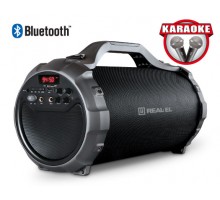 Колонка REAL-EL X-750 Black (bluetooth, караоке)