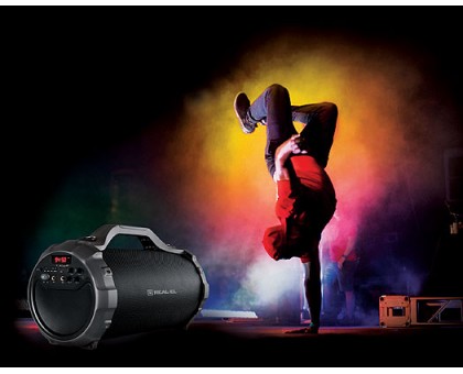 Колонка REAL-EL X-750 Black (bluetooth, караоке) Колонка REAL-EL X-750 Black (bluetooth, караоке)