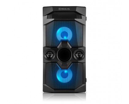 Колонка REAL-EL X-771 Black (50Вт,Bluetooth,USB,microSD,AUX,8000mA)
