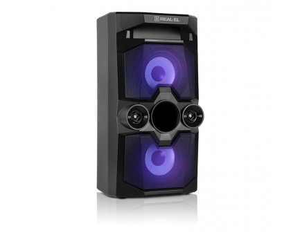 Колонка REAL-EL X-771 Black (50Вт,Bluetooth,USB,microSD,AUX,8000mA)