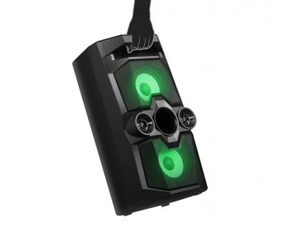 Колонка REAL-EL X-771 Black (50Вт,Bluetooth,USB,microSD,AUX,8000mA)