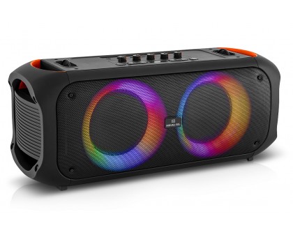 Колонка REAL-EL X-795 Black (70Вт, Bluetooth, USB, microSD, AUX, 2Mic караоке, RGB, TWS, 7000мА*год) Колонка REAL-EL X-795 Black (70Вт, Bluetooth, USB, microSD, AUX, 2Mic караоке, RGB, TWS, 7000мА*год)