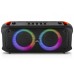 Колонка REAL-EL X-795 Black (70Вт, Bluetooth, USB, microSD, AUX, 2Mic караоке, RGB, TWS, 7000мА*год)