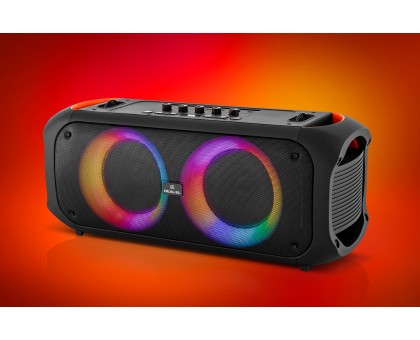 Колонка REAL-EL X-795 Black (70Вт, Bluetooth, USB, microSD, AUX, 2Mic караоке, RGB, TWS, 7000мА*год) Колонка REAL-EL X-795 Black (70Вт, Bluetooth, USB, microSD, AUX, 2Mic караоке, RGB, TWS, 7000мА*год)