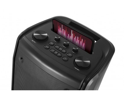 Колонка REAL-EL X-797 Black (90Вт, Bluetooth, USB, microSD, AUX, 2Mic караоке, RGB, TWS, 8000мА*год) Колонка REAL-EL X-797 Black (90Вт, Bluetooth, USB, microSD, AUX, 2Mic караоке, RGB, TWS, 8000мА*год)