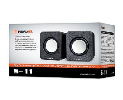 Колонки REAL-EL S-11 black Колонки REAL-EL S-11 black