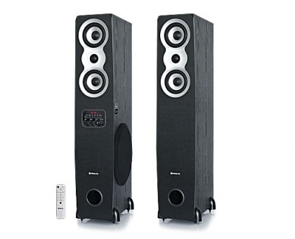Колонки 2.0 REAL-EL S-2020 уцінка black (Bluetooth, USB flash, FM, Karaoke, ДК) Колонки 2.0 REAL-EL S-2020 уцінка black (Bluetooth, USB flash, FM, Karaoke, ДК)