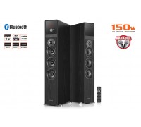 Колонки 2.0 REAL-EL S-2070 black (150W, Bluetooth, USB ﬂash, FM, Karaoke, Opt, coax, ДК)