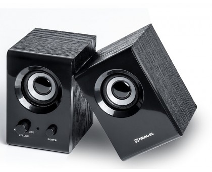 Колонки 2.0 REAL-EL S-210 black Колонки 2.0 REAL-EL S-210 black