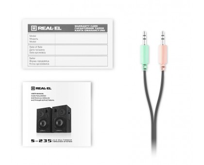 Колонки 2.0 REAL-EL S-235 black УЦІНКА