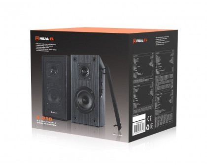 Колонки 2.0 REAL-EL S-250 black Колонки 2.0 REAL-EL S-250 black