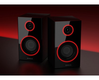 Колонки 2.0 REAL-EL S-410 black (12 Вт, Bluetooth, підсвічування) Колонки 2.0 REAL-EL S-410 black (12 Вт, Bluetooth, підсвічування)