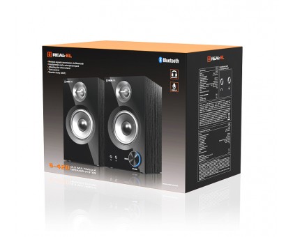 Колонки 2.0 REAL-EL S-420 УЦІНКА (28Вт, Bluetooth) Колонки 2.0 REAL-EL S-420 УЦІНКА (28Вт, Bluetooth)