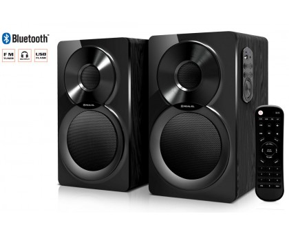 Колонки 2.0 REAL-EL S-450 black УЦІНКА (46 Вт, Bluetooth, USB flash, FM радіо, пду) Колонки 2.0 REAL-EL S-450 black УЦІНКА (46 Вт, Bluetooth, USB flash, FM радіо, пду)