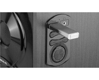 Колонки 2.0 REAL-EL S-450 black УЦІНКА (46 Вт, Bluetooth, USB flash, FM радіо, пду) Колонки 2.0 REAL-EL S-450 black УЦІНКА (46 Вт, Bluetooth, USB flash, FM радіо, пду)