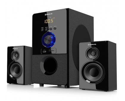 Колонки 2.1 REAL-EL M-555 УЦІНКА (55Вт, Bluetooth, USB, SD, FM, ДК)
