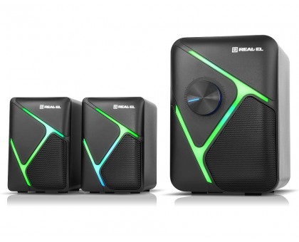 Колонки 2.1 REAL-EL M-320 (11Вт) USB black Колонки 2.1 REAL-EL M-320 (11Вт) USB black