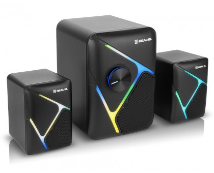 Колонки 2.1 REAL-EL M-320 (11Вт) USB black Колонки 2.1 REAL-EL M-320 (11Вт) USB black