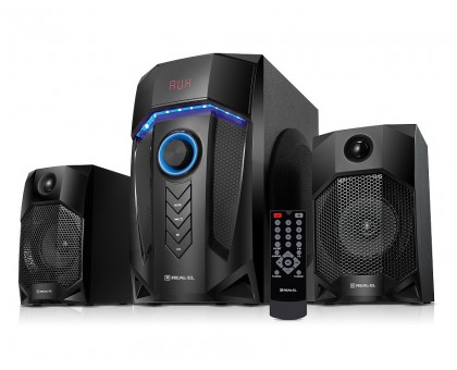Колонки 2.1 REAL-EL M-350 Bluetooth (44Вт) black УЦІНКА Колонки 2.1 REAL-EL M-350 Bluetooth (44Вт) black УЦІНКА