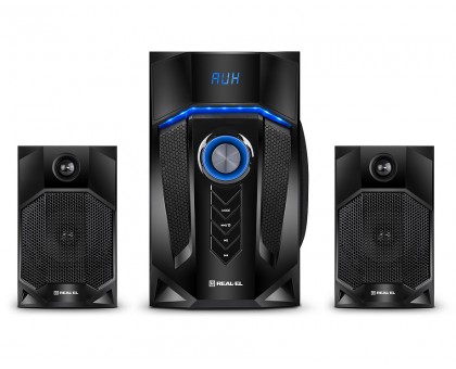 Колонки 2.1 REAL-EL M-350 Bluetooth (44Вт) black УЦІНКА Колонки 2.1 REAL-EL M-350 Bluetooth (44Вт) black УЦІНКА