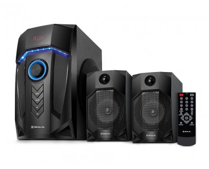 Колонки 2.1 REAL-EL M-350 Bluetooth (44Вт) black УЦІНКА Колонки 2.1 REAL-EL M-350 Bluetooth (44Вт) black УЦІНКА