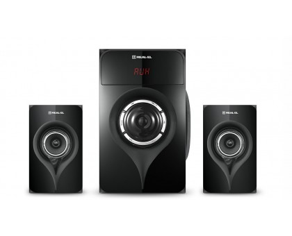 Колонки 2.1 REAL-EL M-370 Bluetooth (44Вт) black УЦІНКА