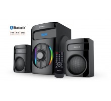 Колонки 2.1 REAL-EL M-375 black (44Вт, Bluetooth, USB, SD, FM, ДК) 