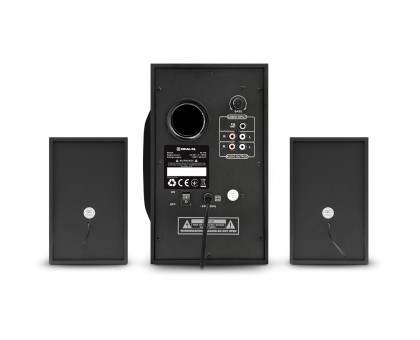 Колонки 2.1 REAL-EL M-375 black УЦІНКА (44Вт, Bluetooth, USB, SD, FM, ДК) Колонки 2.1 REAL-EL M-375 black УЦІНКА (44Вт, Bluetooth, USB, SD, FM, ДК)
