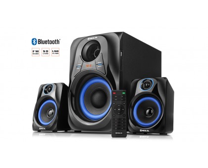 Колонки 2.1 REAL-EL M-380 black (32Вт, Bluetooth, USB, SD, FM, ДУ) Колонки 2.1 REAL-EL M-380 black (32Вт, Bluetooth, USB, SD, FM, ДУ)