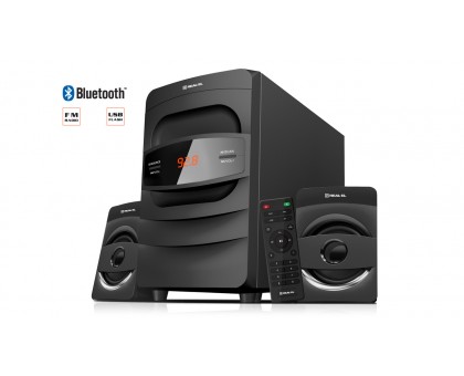 Колонки 2.1 REAL-EL M-390 black (32Вт, Bluetooth, USB, FM, ДУ) Колонки 2.1 REAL-EL M-390 black (32Вт, Bluetooth, USB, FM, ДУ)
