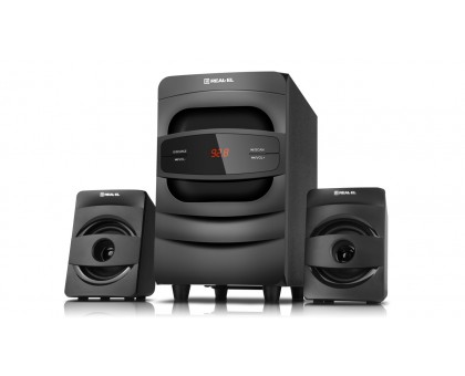 Колонки 2.1 REAL-EL M-390 black (32Вт, Bluetooth, USB, FM, ДУ) Колонки 2.1 REAL-EL M-390 black (32Вт, Bluetooth, USB, FM, ДУ)