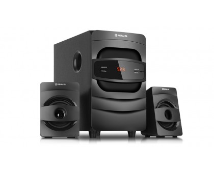 Колонки 2.1 REAL-EL M-390 black (32Вт, Bluetooth, USB, FM, ДУ) Колонки 2.1 REAL-EL M-390 black (32Вт, Bluetooth, USB, FM, ДУ)