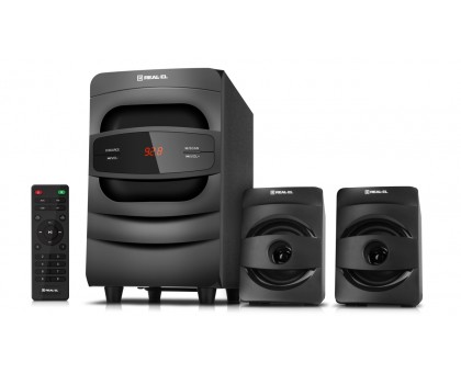 Колонки 2.1 REAL-EL M-390 black (32Вт, Bluetooth, USB, FM, ДУ) Колонки 2.1 REAL-EL M-390 black (32Вт, Bluetooth, USB, FM, ДУ)