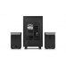Колонки 2.1 REAL-EL M-390 black (32Вт, Bluetooth, USB, FM, ДУ)
