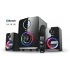 Колонки 2.1 REAL-EL M-580 black УЦІНКА (58Вт, Bluetooth, USB, SD, FM, ДК) 